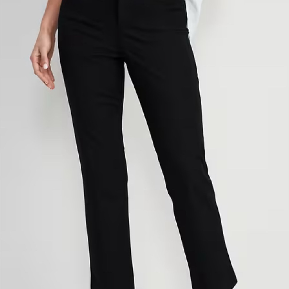 Old Navy Women's Black Pixie High Rise Pants
